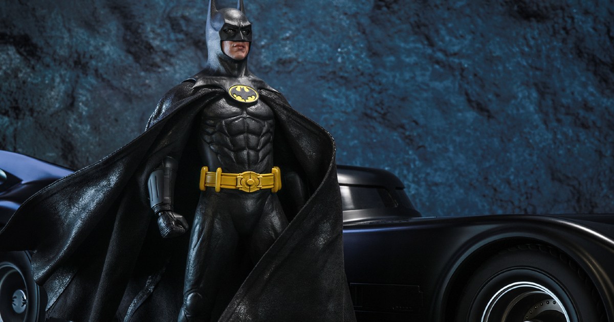 1989 Michael Keaton Batman and Batmobile Return as Hot Toys