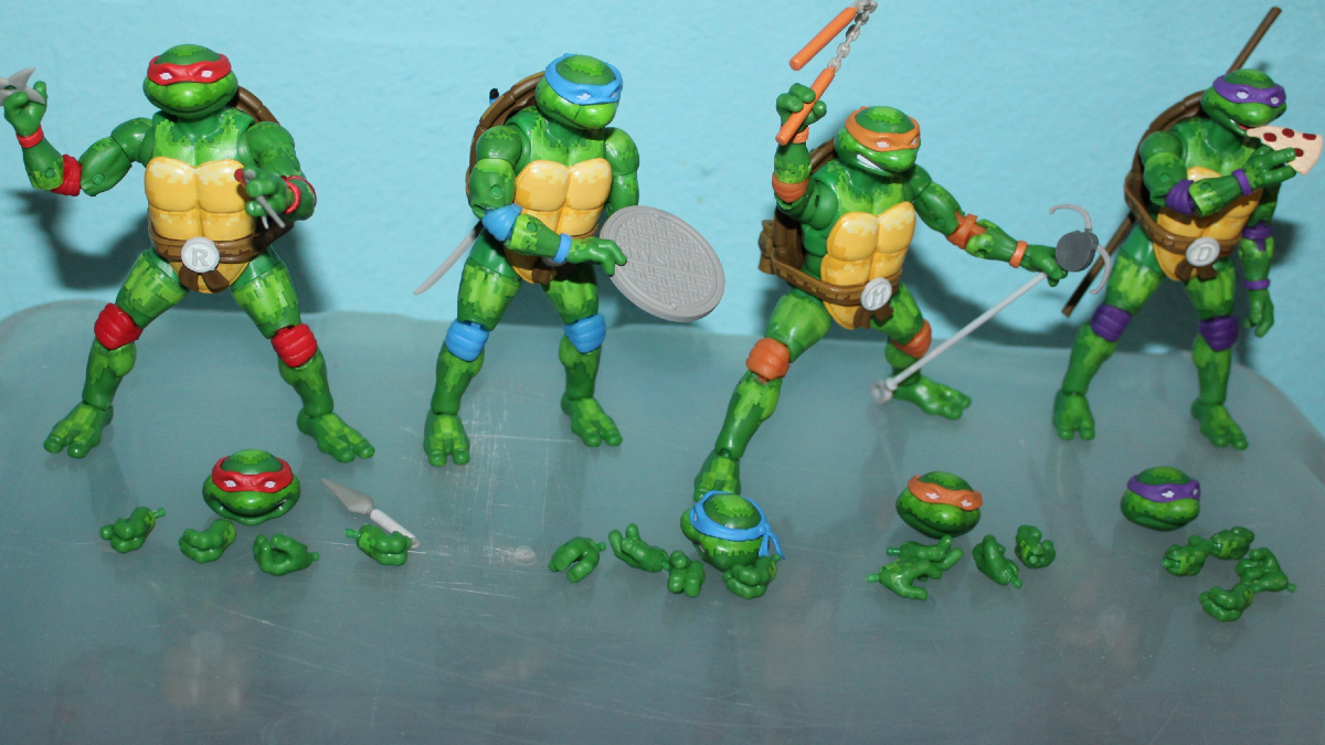 TMNT Teenage Mutant Ninja Turtles Figure Stand Custom Choose Color