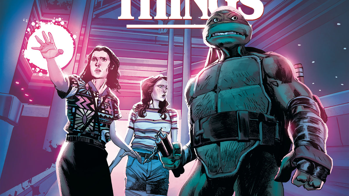 Stranger Things Teenage Mutant Ninja Turtles Crossover Action