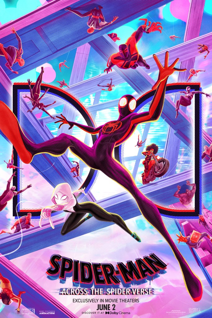 SpiderMan Across the SpiderVerse Poster Features Colorful Cast