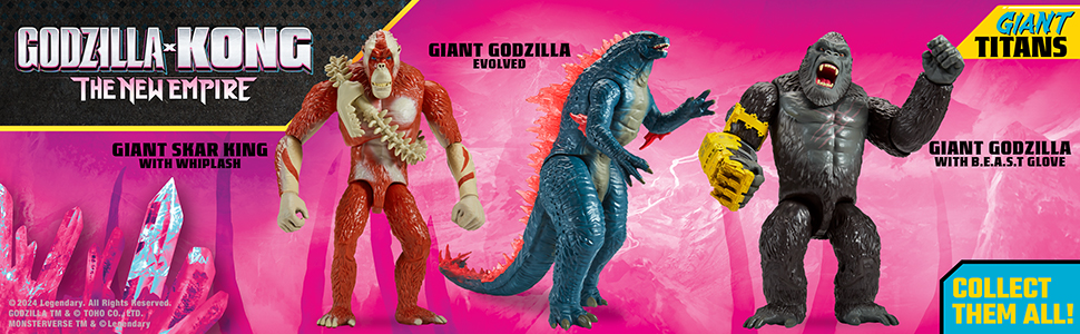 Godzilla kong new empire toys