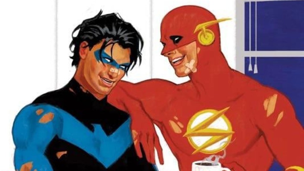 Dick Grayson Nightwing and The Flash Wally West