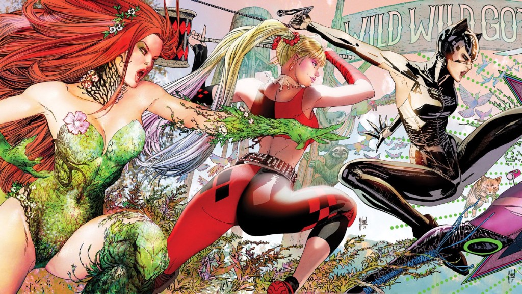 Gotham City Sirens 1-4 connecting cover cropped by Guillem March