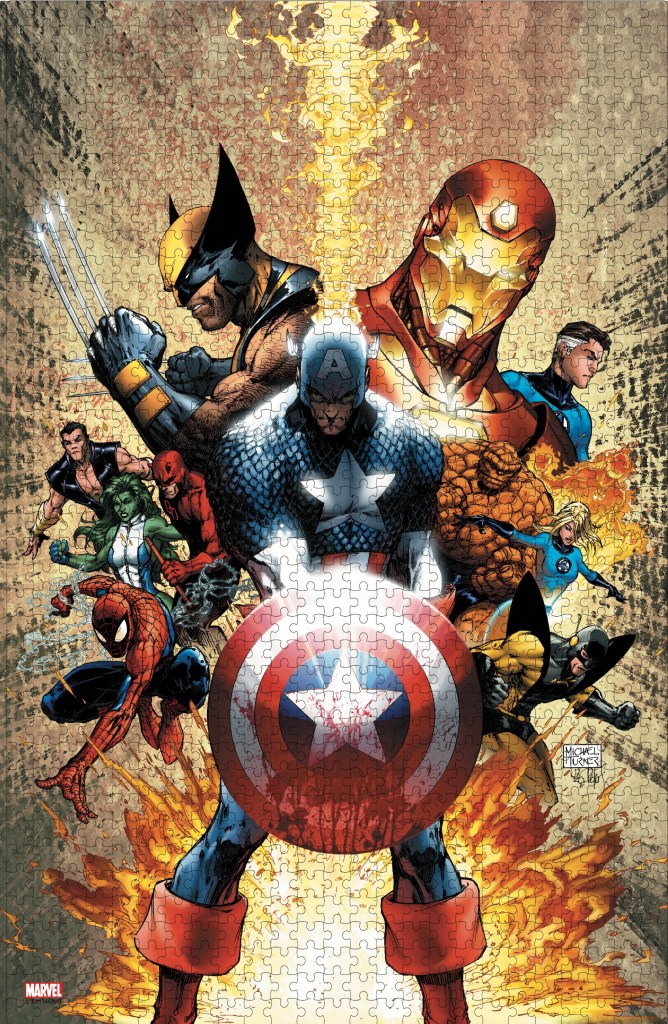 Exclusive The Marvel Art of Michael Turner Image Reveals Collectible Civil War Puzzle