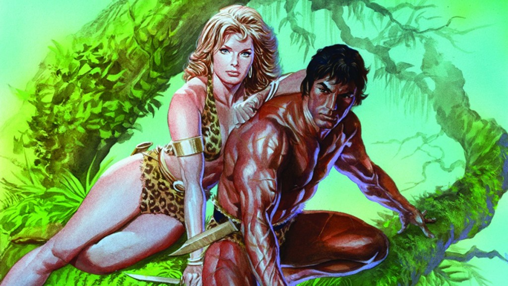 Sheena and Tarzan in Lords of the Jungle cover by Alex Ross