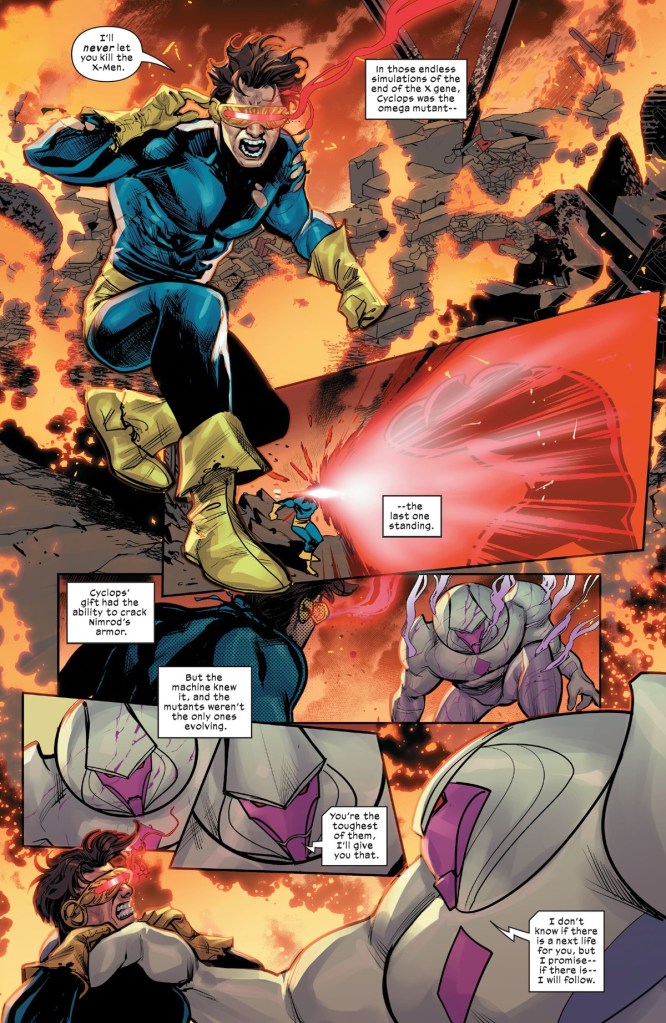 X-Men Cyclops Fights Nimrod in Fall of the House of X 5