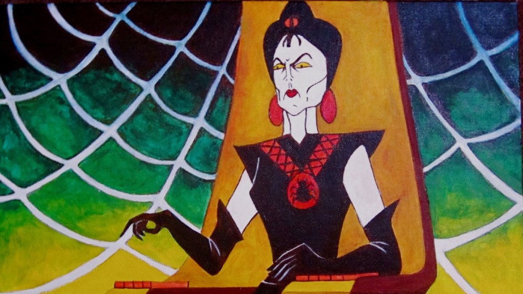 Black Widow Spider Woman from Space Ghost cartoon