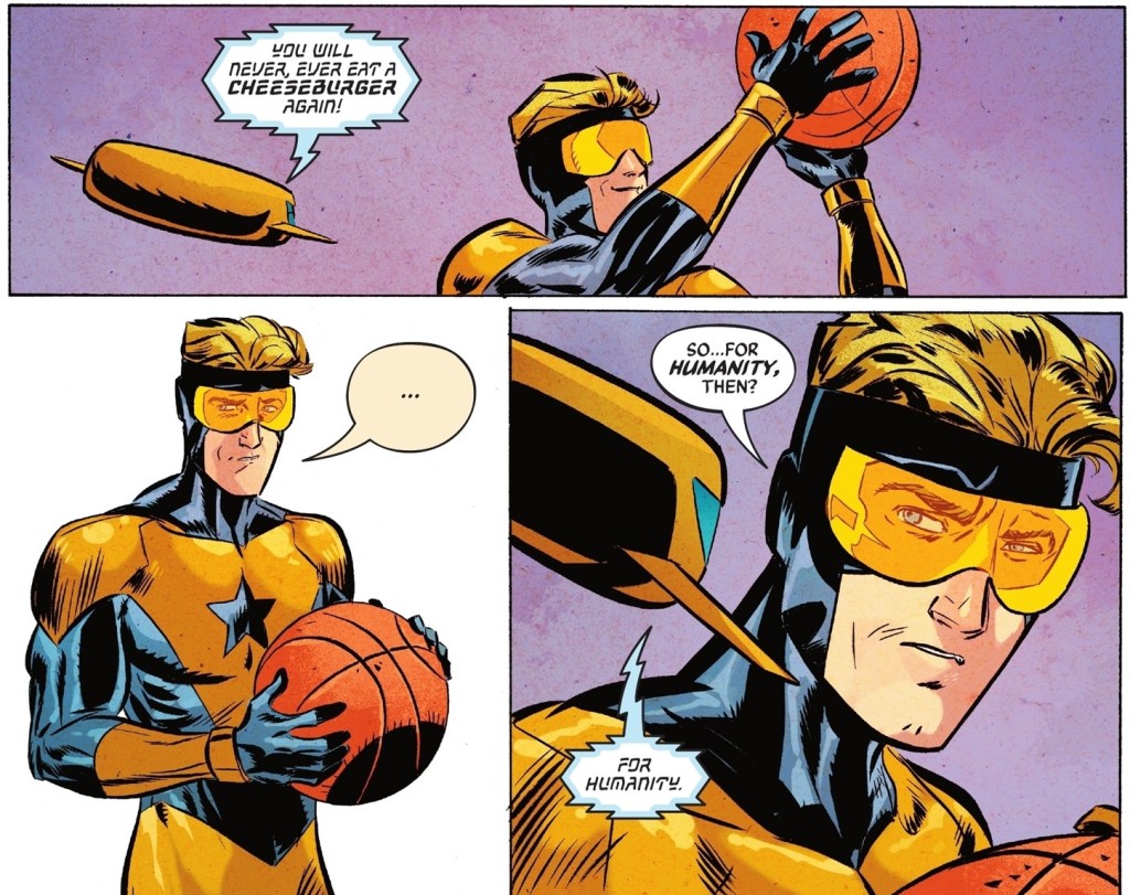 Booster Gold and Skeets in Batamn The Brave and the Bold 14