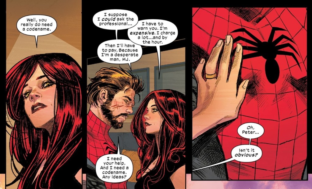 Mary Jane gives Spider-Man his name