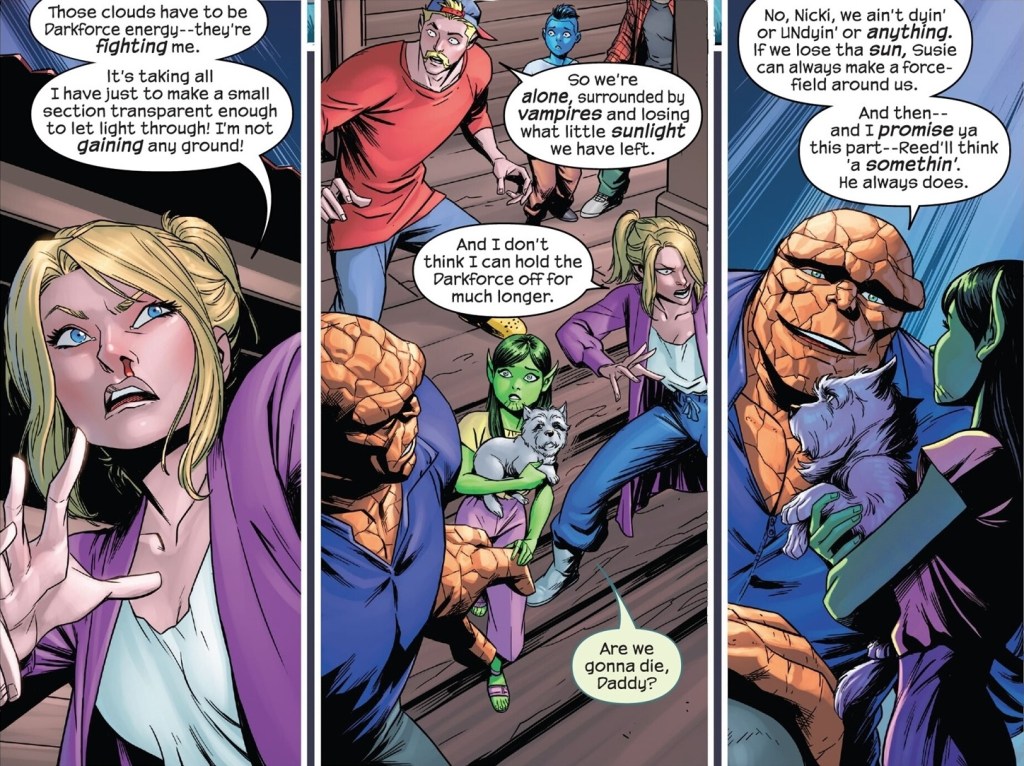 Sue Storm Holds off Vampires in Fantastic Four 21
