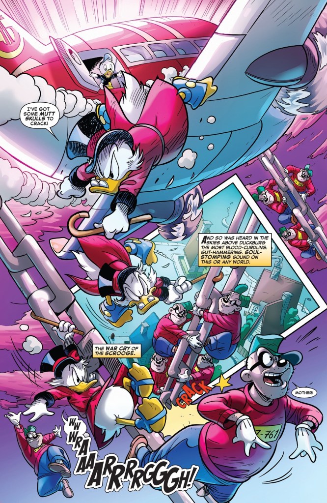 Uncle Scrooge jumps out of plane in Infinity Dime Saga