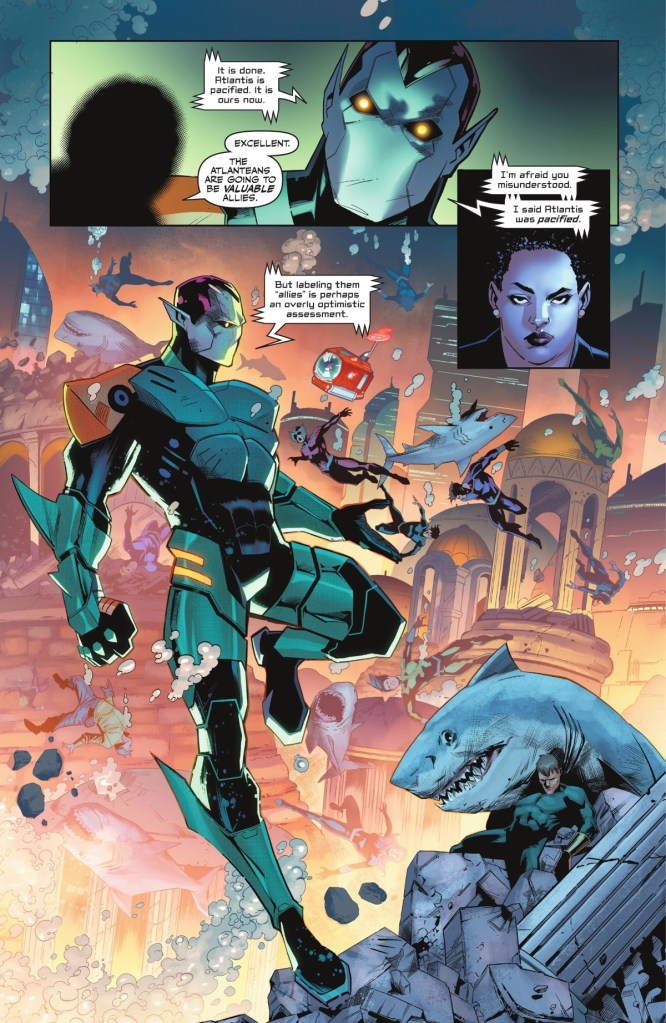 Atlantis destroyed by Amanda Waller and Amazo in Absolute Power Task Force VIII 2