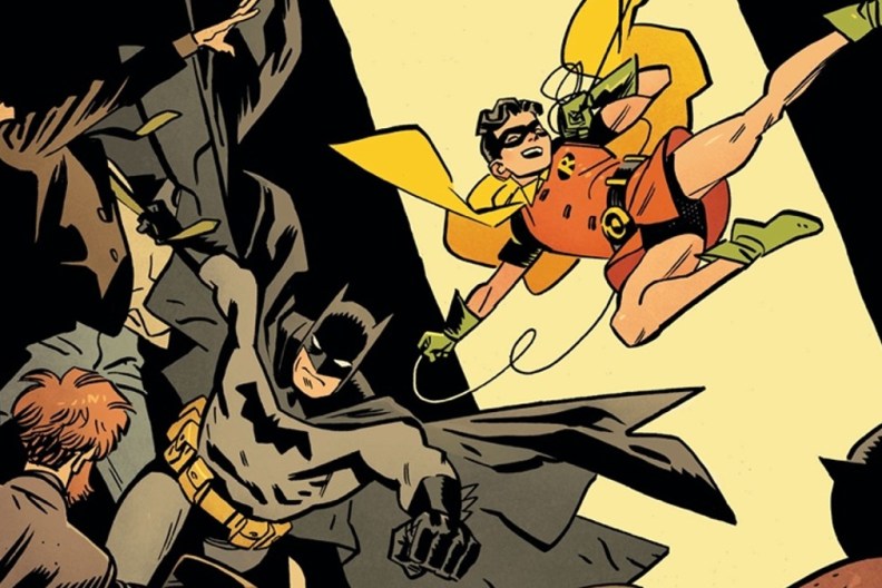 Batman and Robin Year One cover by Chris Samnee