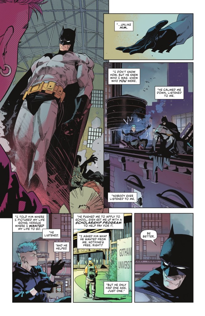 Batman helps a young thug reform in Batman 150