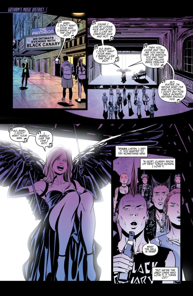 Black Canary does torch songs for punks