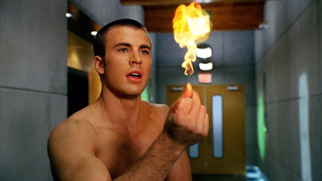 Chris Evans as Human Torch Johnny Storm in Fantastic Four