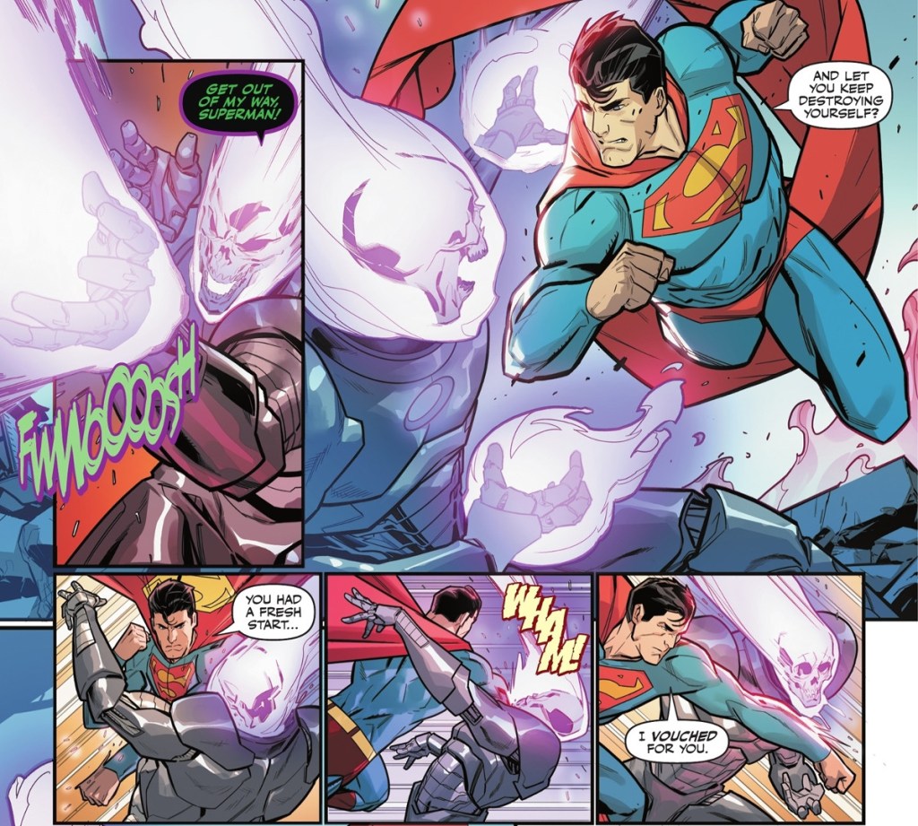 Superman fights Atomic Skull in Action Comics 1067