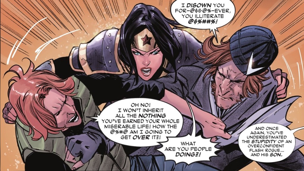 Captain Boomerang and son Owen Mercer in Wonder Woman 12