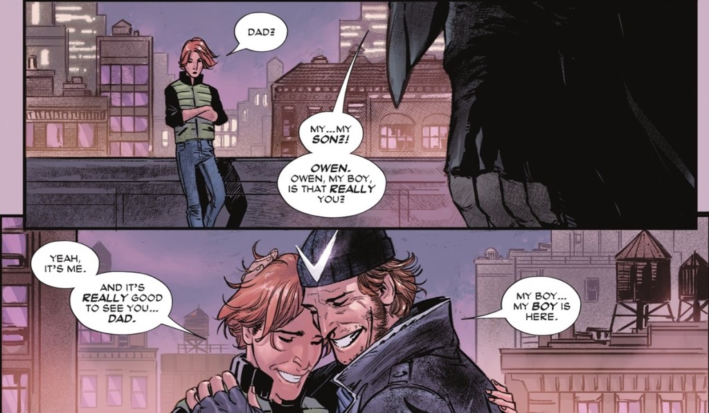 Captain Boomerang and son Owen Mercer in Wonder Woman 12