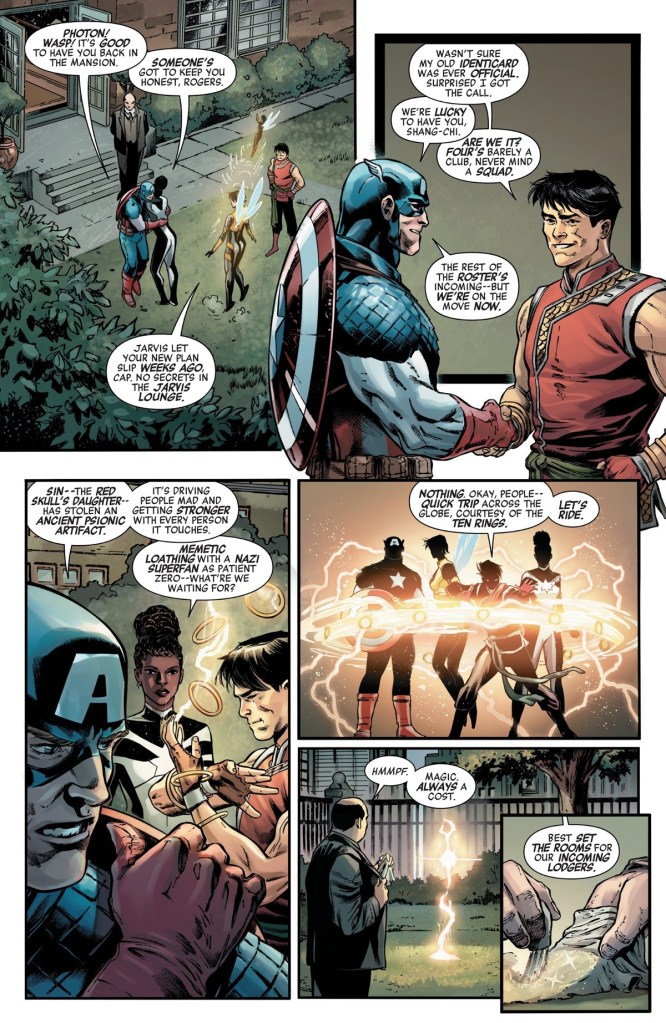 Captain America welcomes new recruits in Avengers Assemble 1