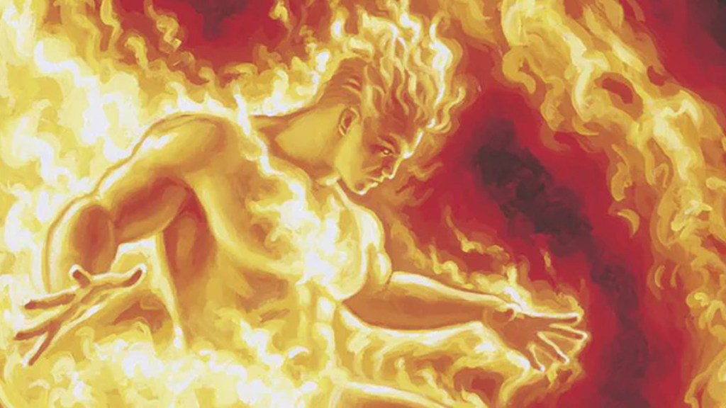 Human Torch Johnny Storm by Alex Ross