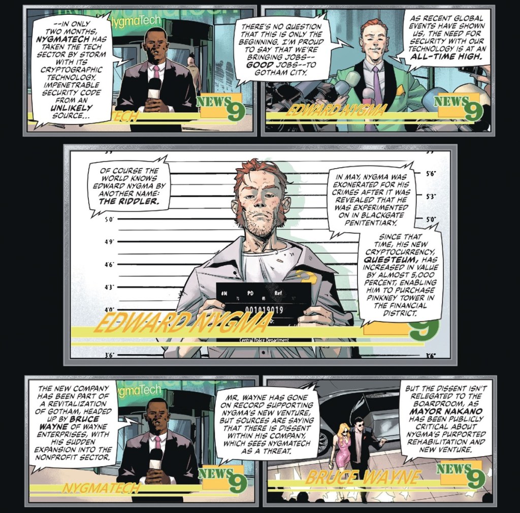 Riddler new life as cryptobro revealed in Batman 153