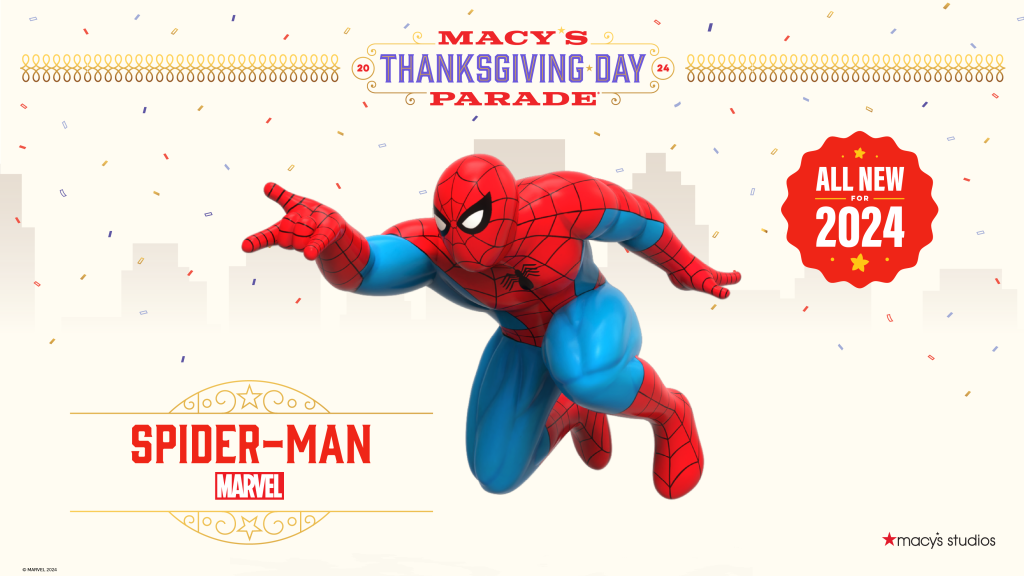 Spider-Man Macys Thanksgiving Day Parade 2024 balloon