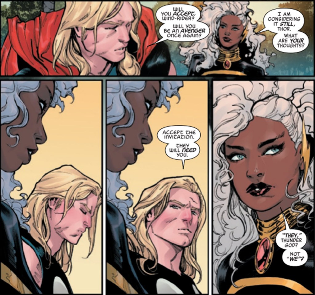 Storm and Thor in Avengers 18