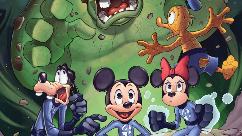 What If Mickey Mouse and Friends became Fantastic Four 1 cover by Chrissie Zullo