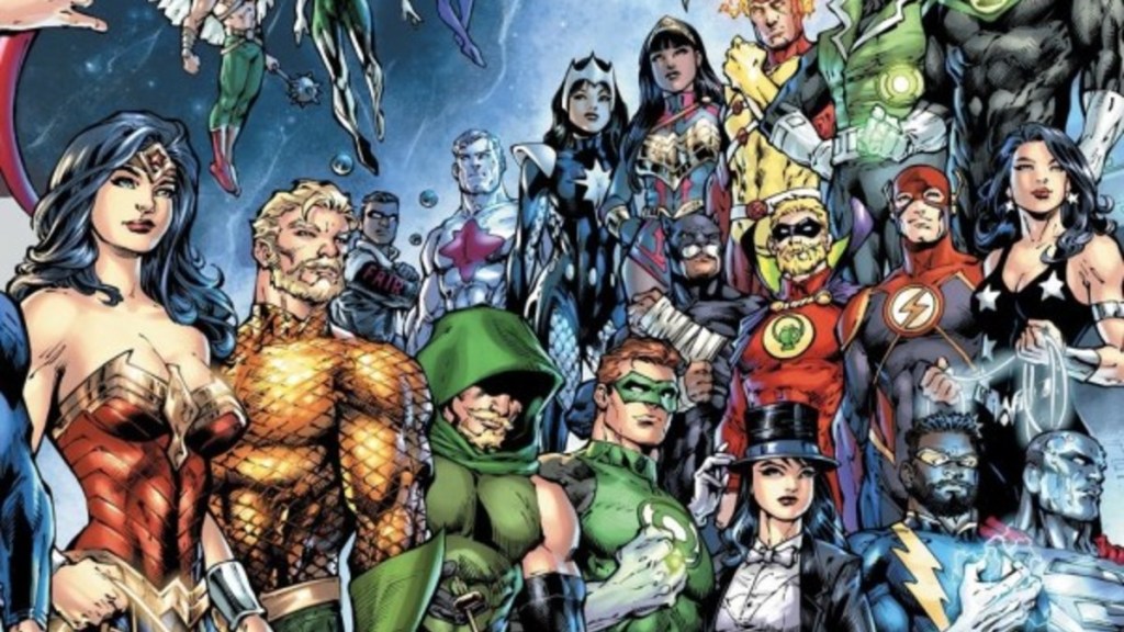 Justice League Unlimited 1 cover by Ed Benes cropped