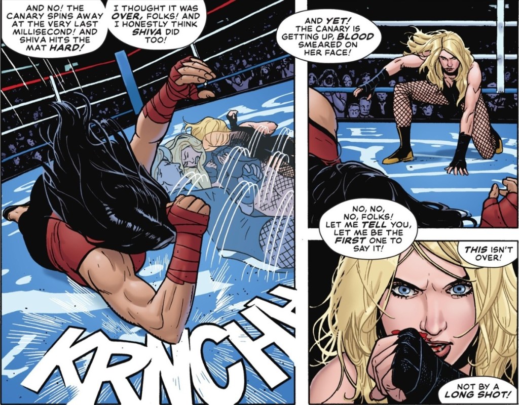 Lady Shiva fights Dinah Lance in Black Canary Best of the Best 1