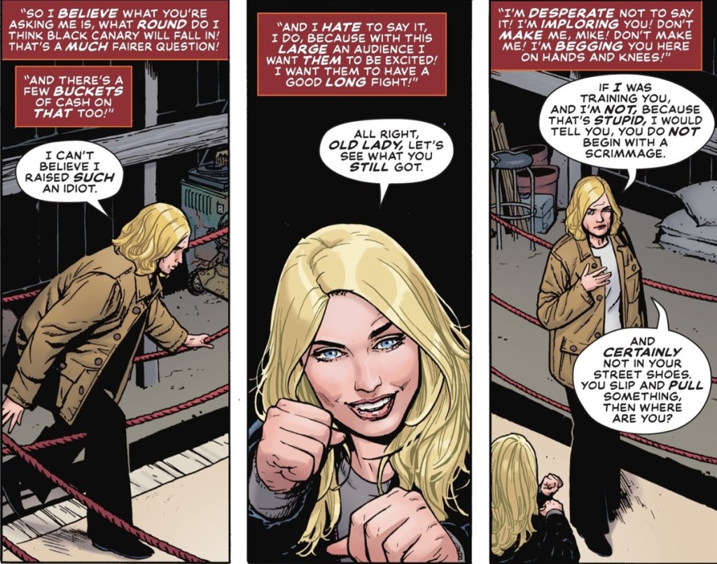 Mother and Daugheter Spar in Black Canary Best of the Best 1