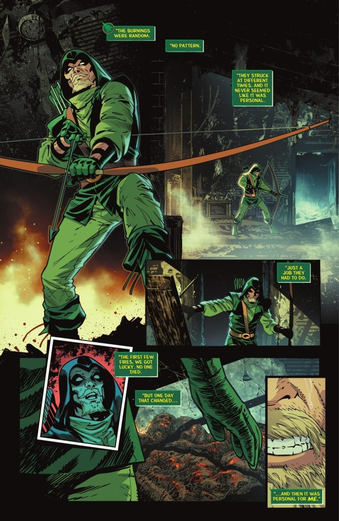 Oliver Queen tracks Firestarter in Green Arrow 2024 Annual 1