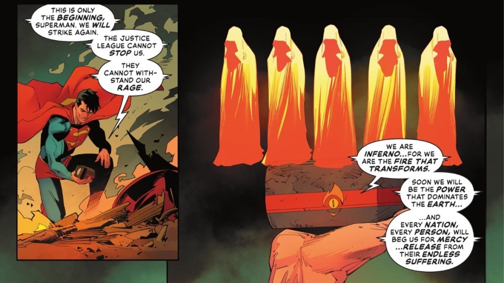 Superman meets the Inferno in Justice League Unlimited 1