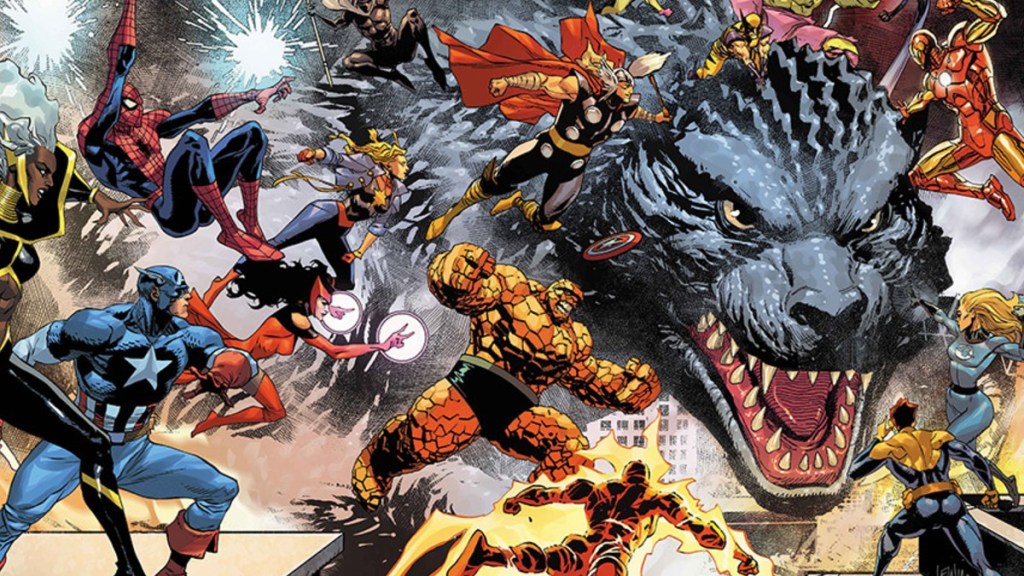 Godzilla vs. Marvel Comics cover