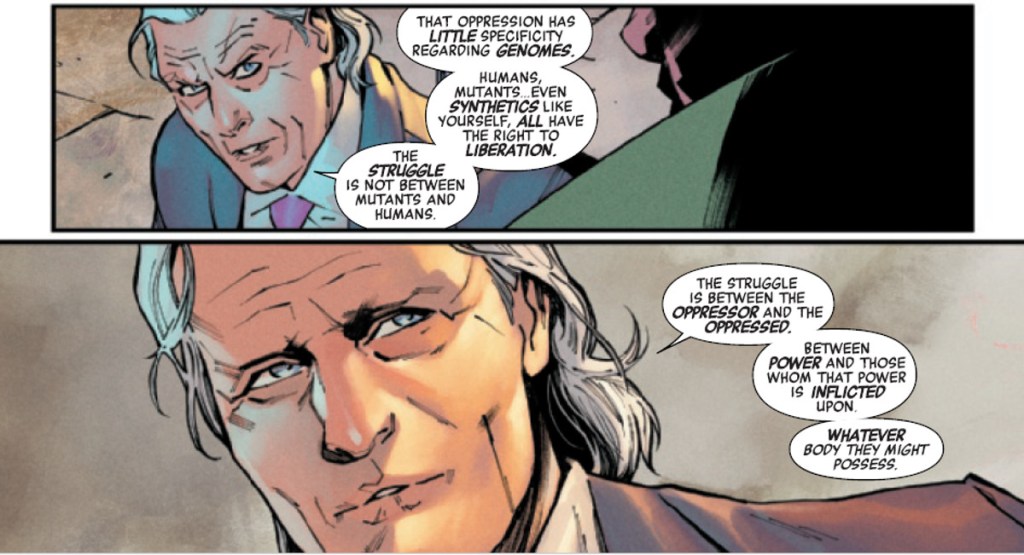 Magneto explains philosophy in Avengers 21