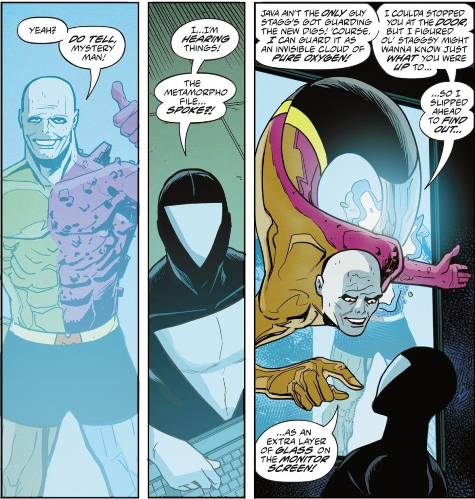 Metamorpho ambushes Mister 3