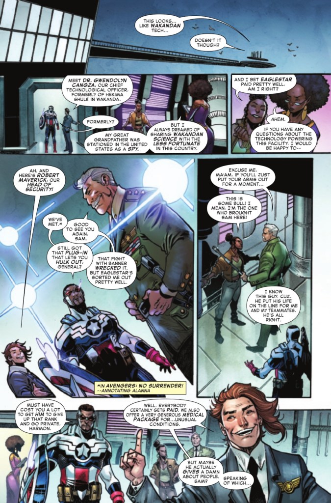 Sam Wilson Explores Eaglestar Farm in Sam Wilson Captain America 1