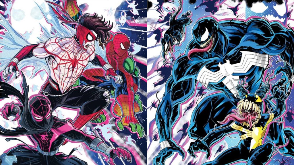 SpiderVerse vs Venomverse interlocking covers