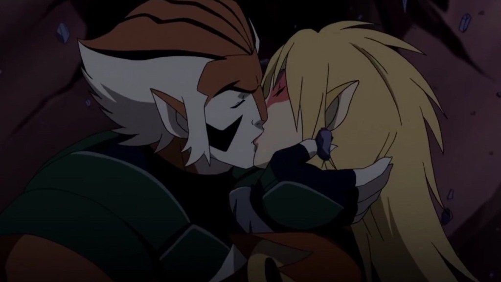 Tygra and Cheetara kiss in 2011 ThunderCats cartoon