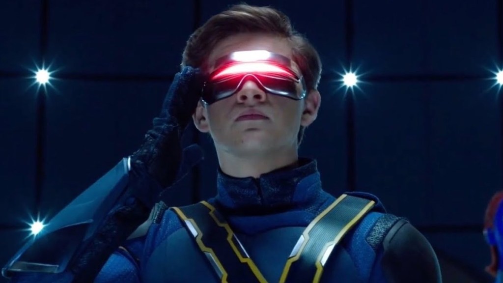 Tye Sheridan as Scott Summers/Cyclops at the end of X-Men: Apocalypse.