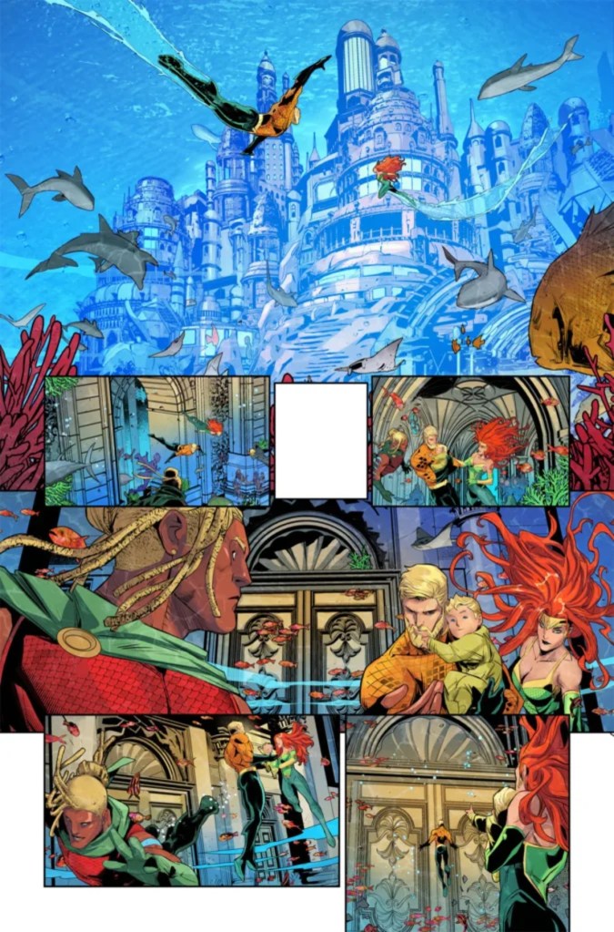 Aquaman 1 Unlettered Preview Page